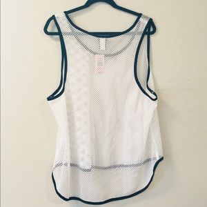 torrid Tops - NWT Torrid White Mesh Tank torrid Tops - NWT Torrid White Mesh Tank
